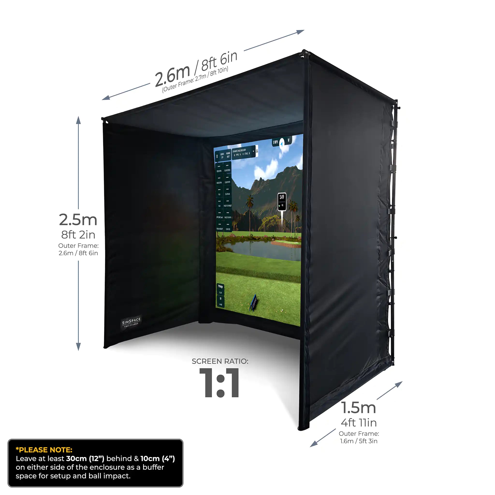 Square Golf Enclosure Bundle