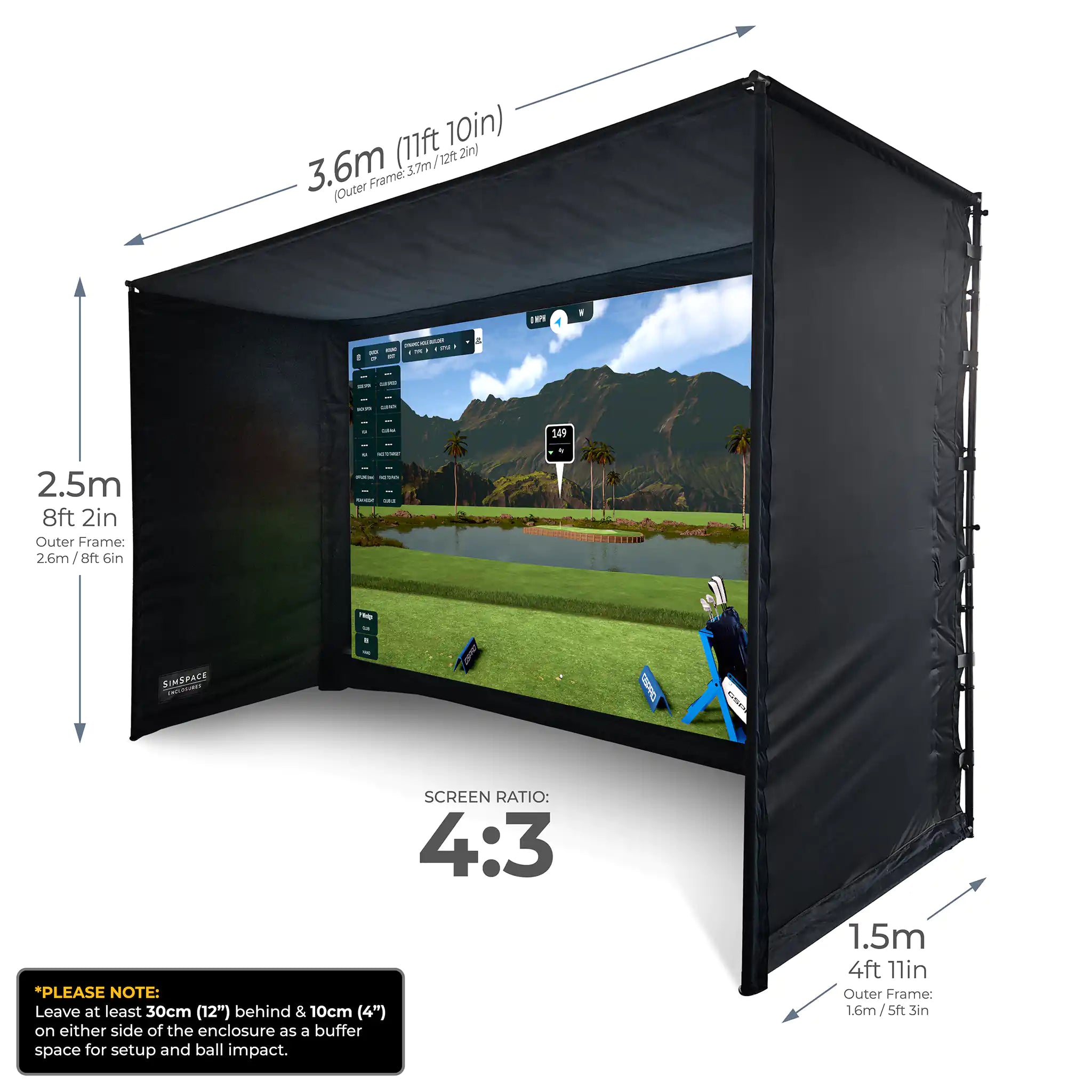 Square Golf Enclosure Bundle