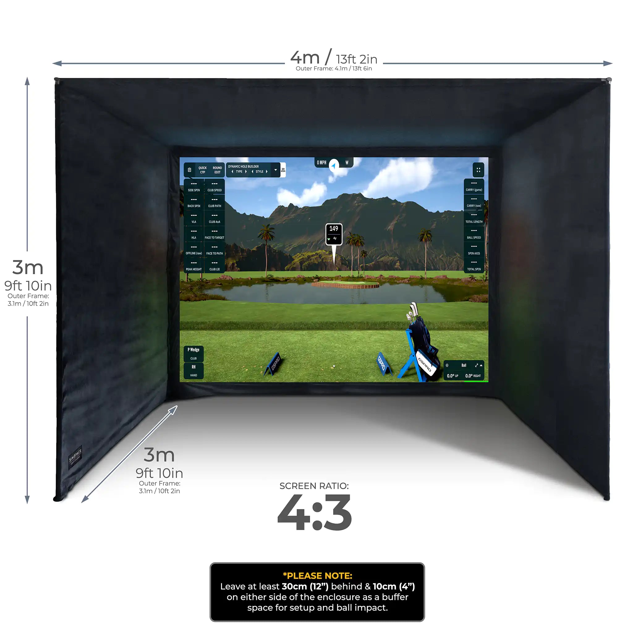 Square Golf Enclosure Bundle