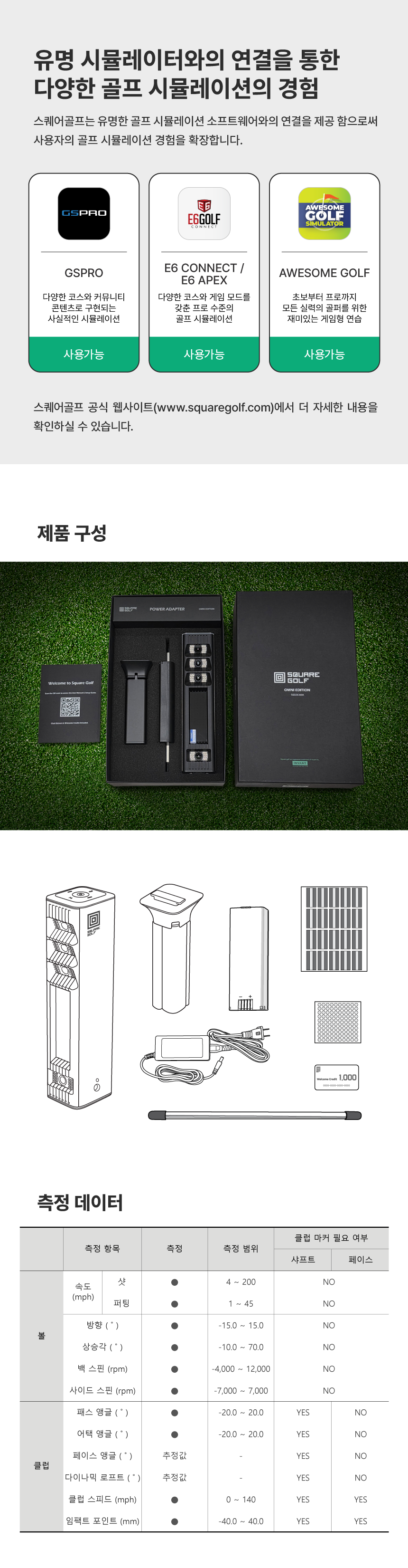 Square Golf OE Launch Monitor